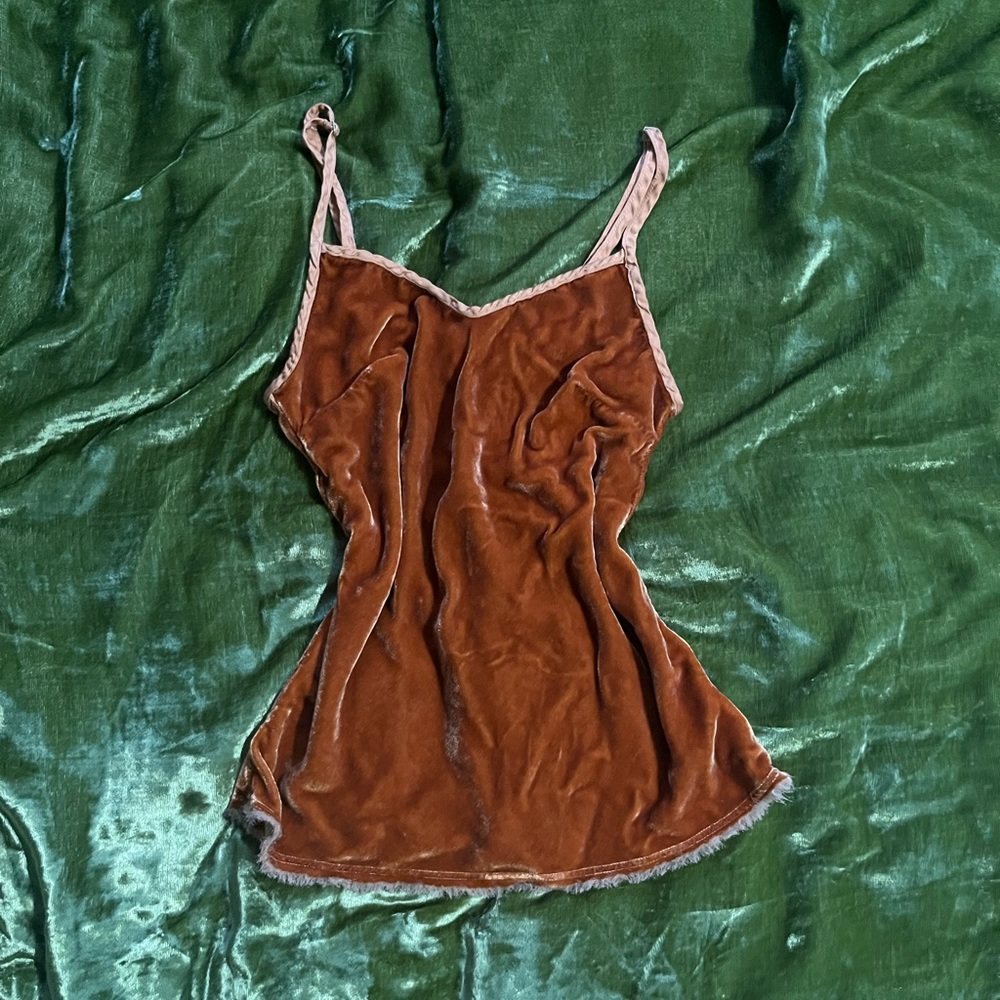 NATION Gold Velvet Cami